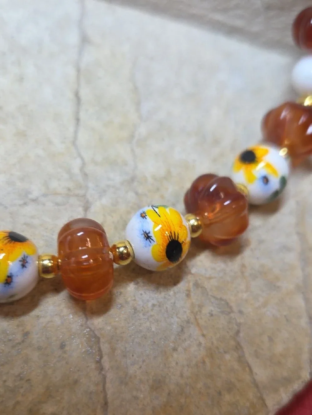 Handmade elegant orange